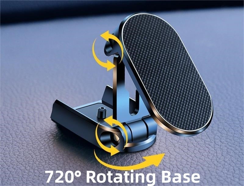 🔥Last Day Promotion 75% OFF - Alloy Folding Magnetic Car Phone Holder