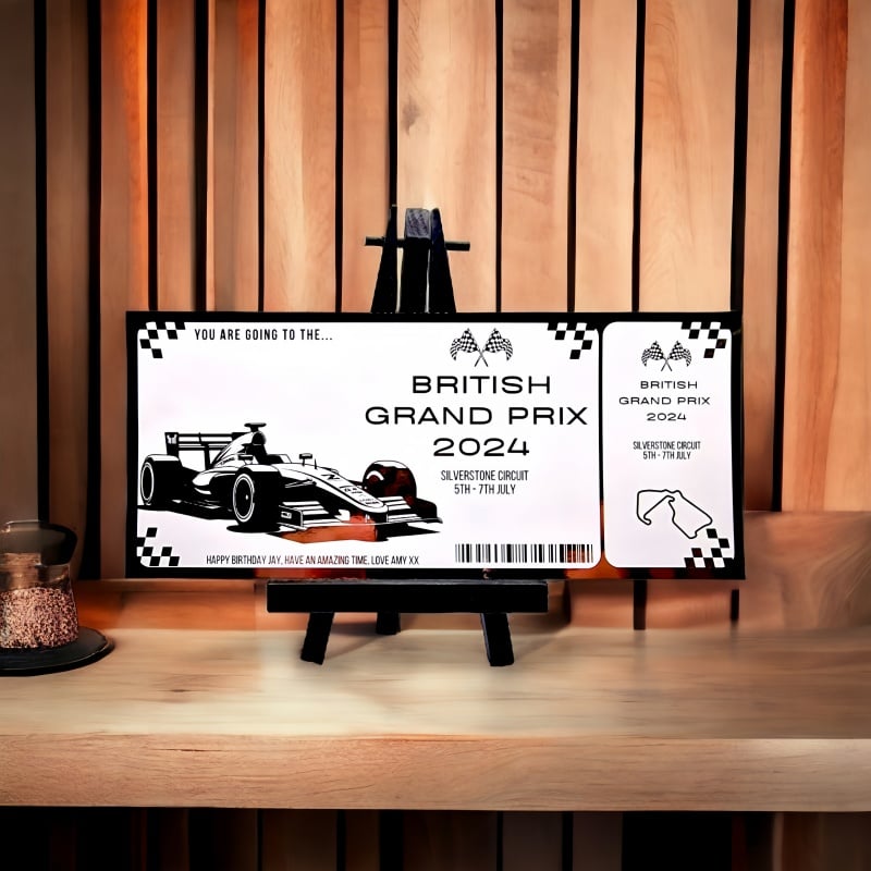 Personalised 2024 F1 Grand Prix Ticket