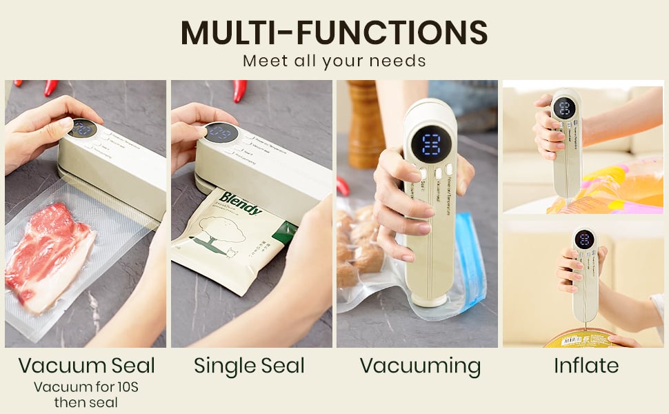 💥LAST DAY SALE 50% OFF💥3-in-1 Cordless Mini Vacuum Sealer⚡BUY 2 FREE SHIPPING