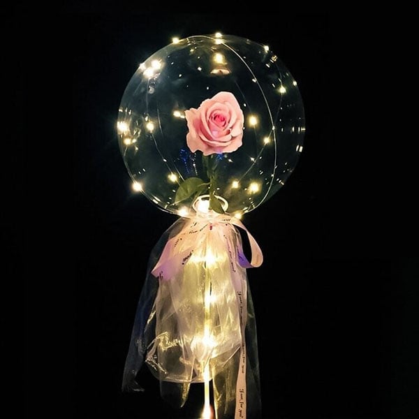 🔥Last Day Promotion 48% OFF-🎁-LED Luminous Balloon Rose Bouquet💕