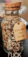 Jar of Fucks Gag Gift Jar (5oz) | Use Your Fucks Wisely