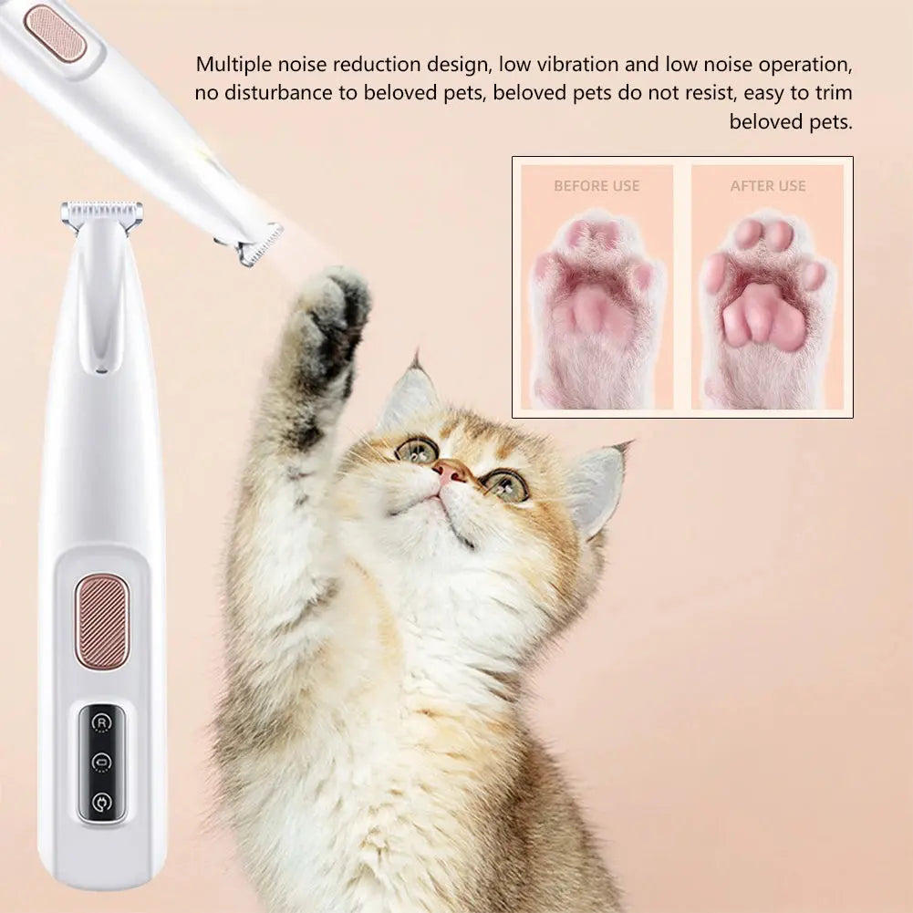 🔥Halloween promotion!🎃 Portable Electric Dog and Cat Trimmer - Waterproof, Precise Paw Trimmer with LED Display(Free shipping!)(30%off for 2,40% off for 3!)