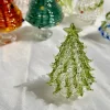 Handmade Glass Christmas Tree Statue, Green Glass Tree Decoration, Festive Christmas Tree, Christmas Sculpture Decoration, Christmas Gifts