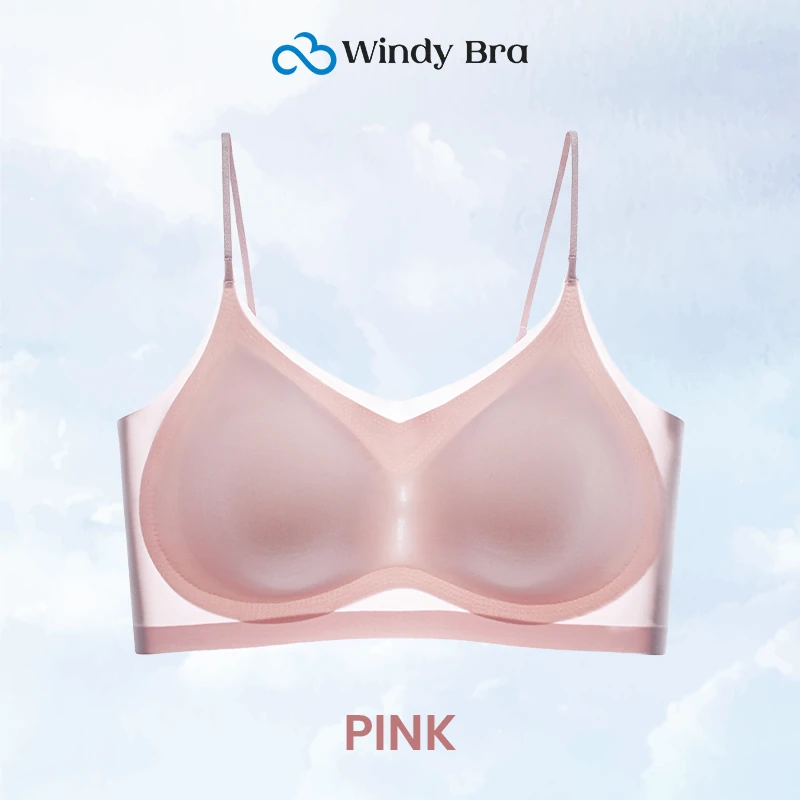 Windybra, Windy Bra Seamless Ultra Thin, Summer Seamless Ultra-Thin Plus  Size Ice Silk Comfort Bra for Women (Skin,M)