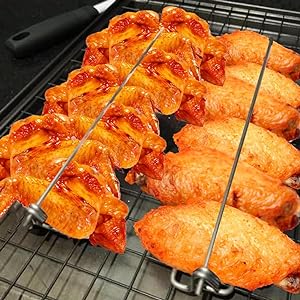 🍗Wing Rails make it easier to grill your chicken wings!