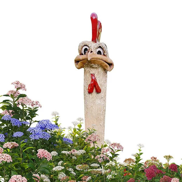 Funny Hidden Chickens Garden Decoration