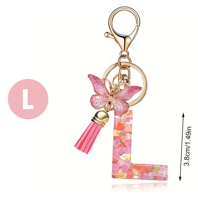 🎄TikTok Christmas Sale - 70% OFF🎄Initial Letter Keychains🦋