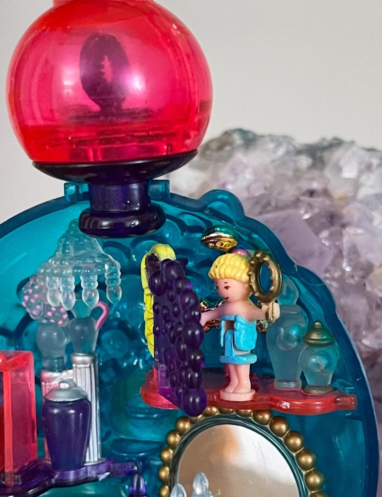 ⏰LAST DAY SALE 50% OFF💥Rare Vintage Bluebird 1996 Polly Pocket Bubbly Bath Playset