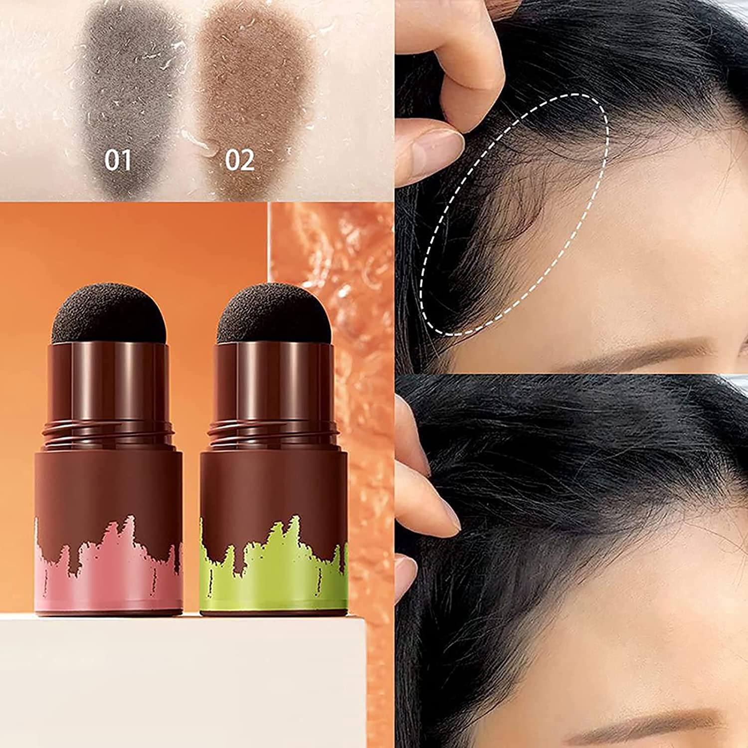 🔥LAST DAY 48% OFF🔥-Hairline Stamp Eyebrow Shadow stick