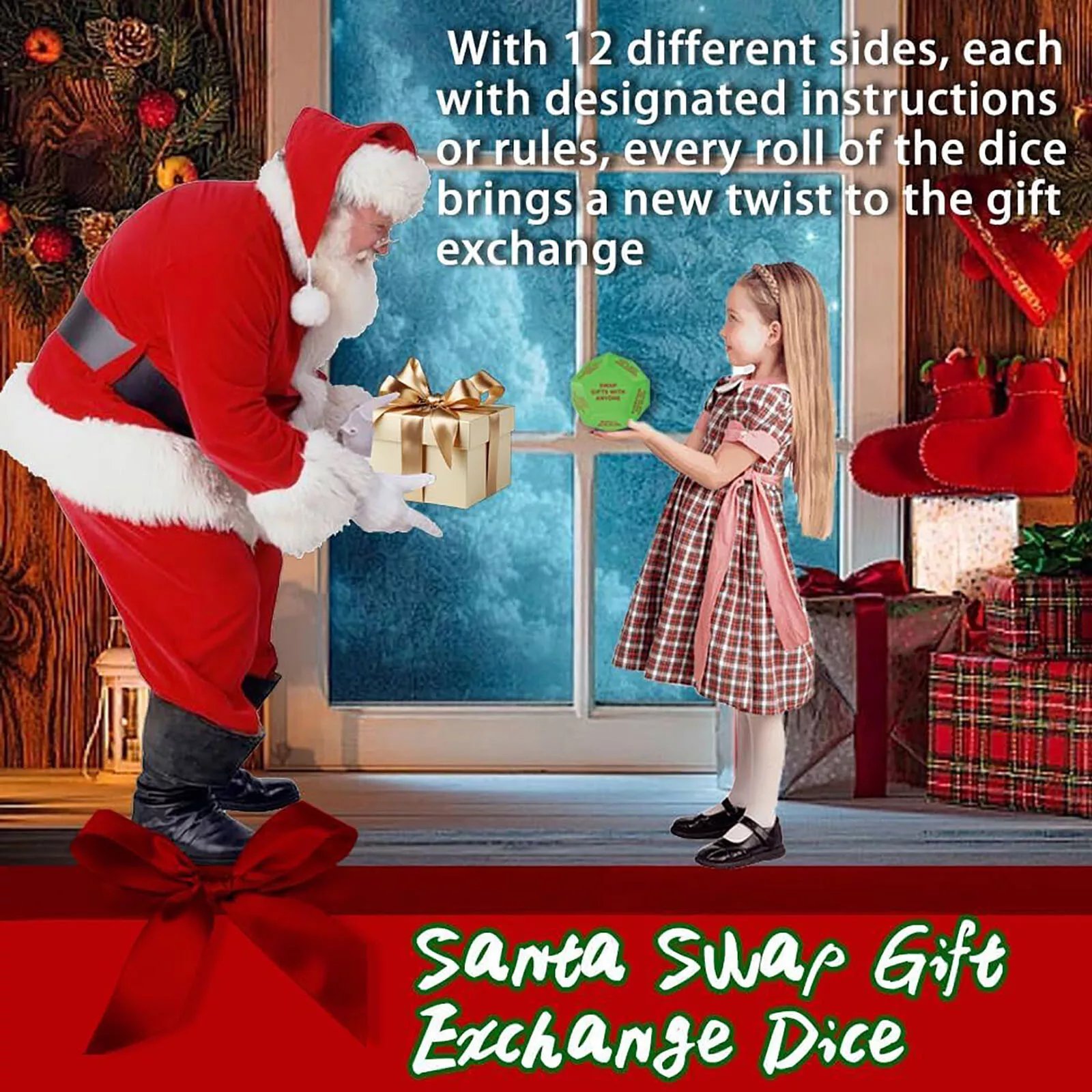 👍Buy 2 Get 1 Free🎲Santa Swap Gift Exchange Dice🎁