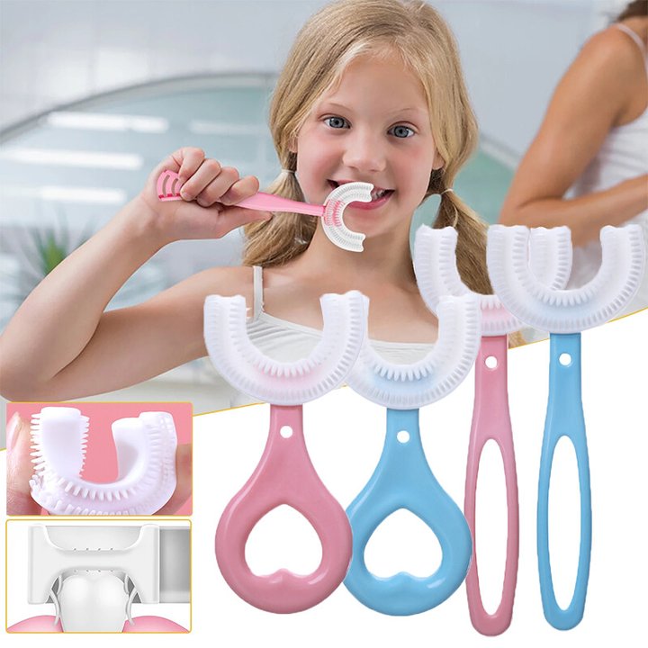 (🌲CHRISTMAS SALE NOW-48% OFF)U-shaped children's toothbrush-BUY 3 FREE SHIPPING