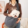 Dog Sling Carrier Evergreen 100% Organic Cotton For Cats too