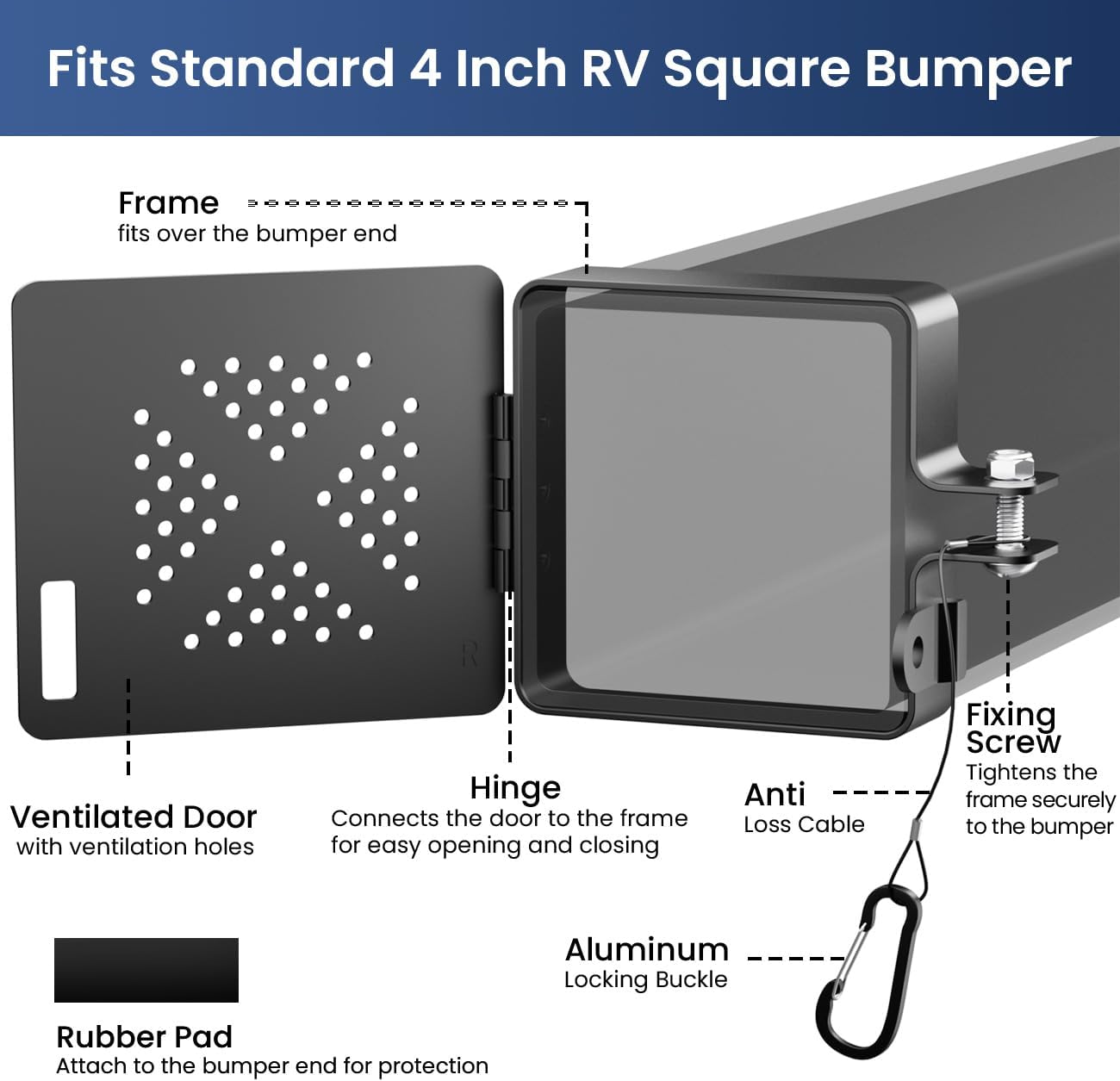 💥LAST DAY SALE 50% OFF💥Aluminum RV Bumper End Cap