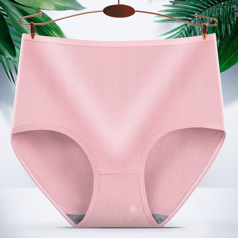 Ladies High Waist Butt Lift Antibacterial Hygroscopic Underwear