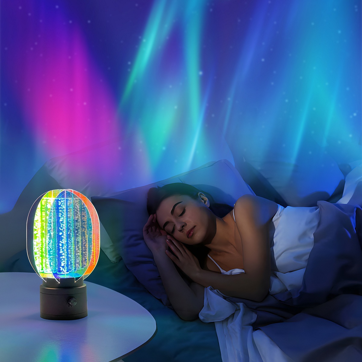 🔥Last Day Promotion 70% OFF🔥3D Rotating Aurora Night Light