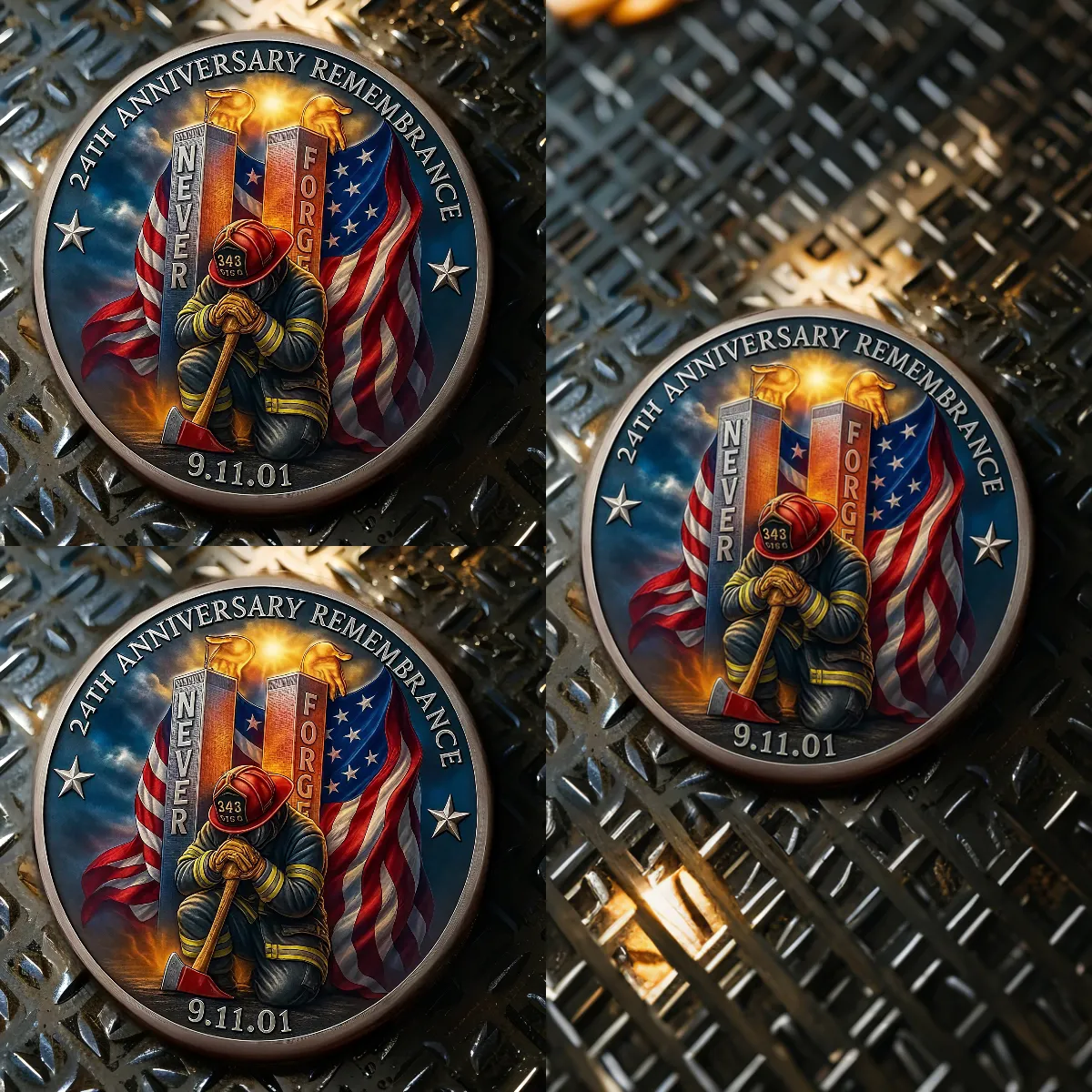 🕯️🙏9/11 Remembrance Coin – 24th Anniversary Tribute Edition