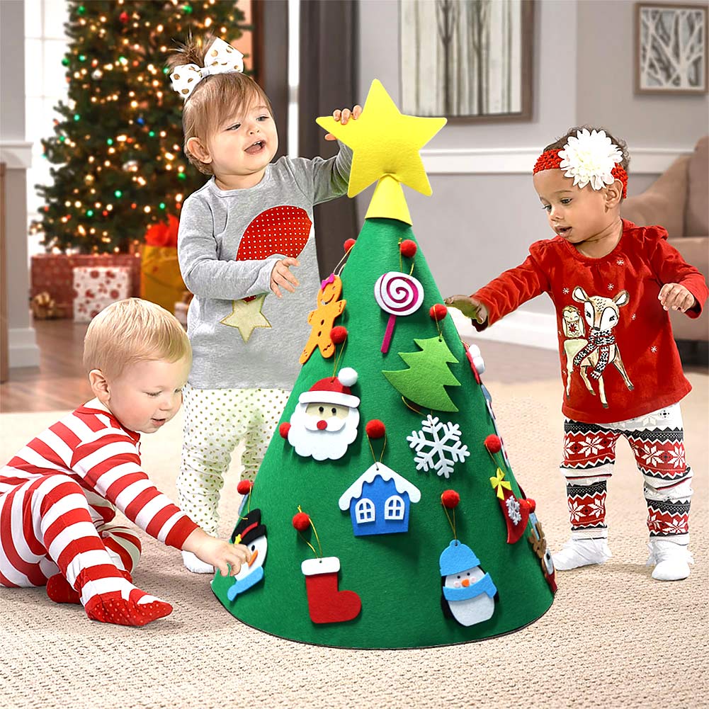 🎄CHRISTMAS PRE SALE - SAVE 50% ✨ DIY Felt Christmas Tree-Kid's Gift-Buy 2 Get Extra 10% OFF