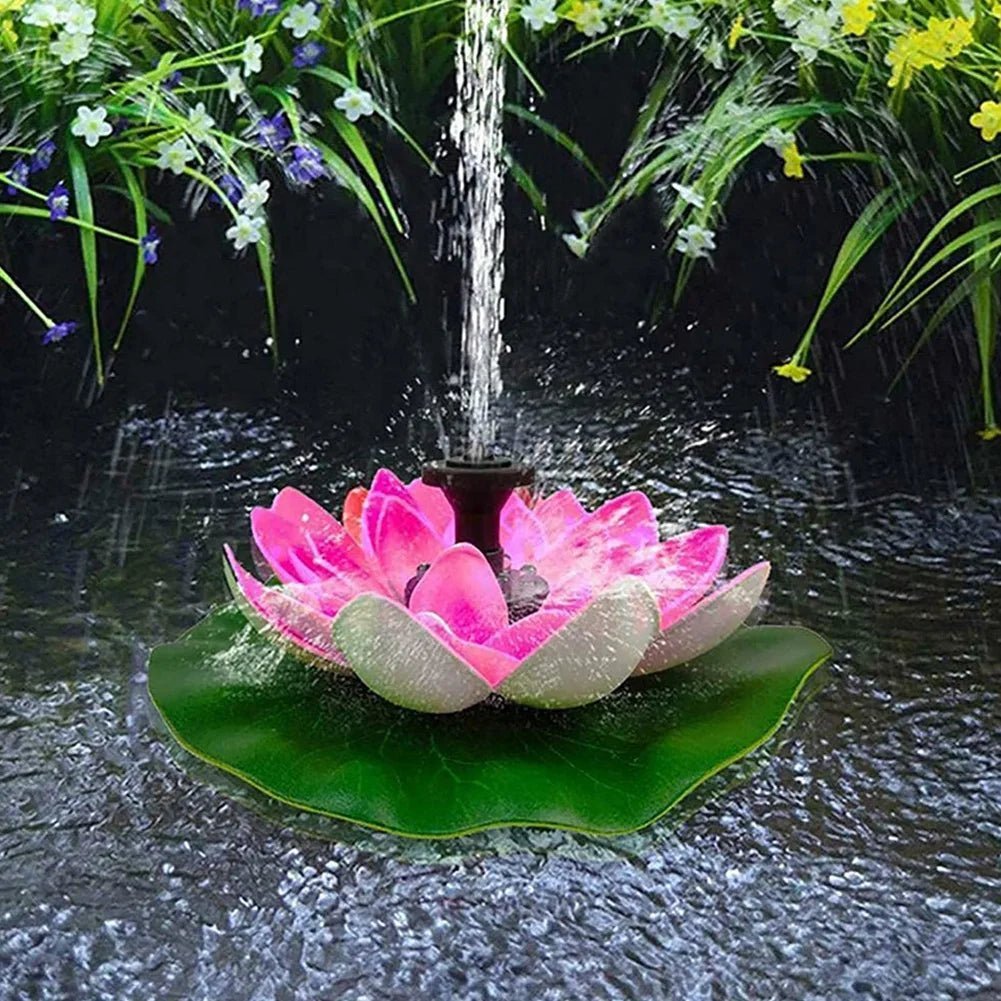 🔥Last Day Promotion 48% OFF-🎁-Lotus Shaped Solar Fountain Pond Decorative