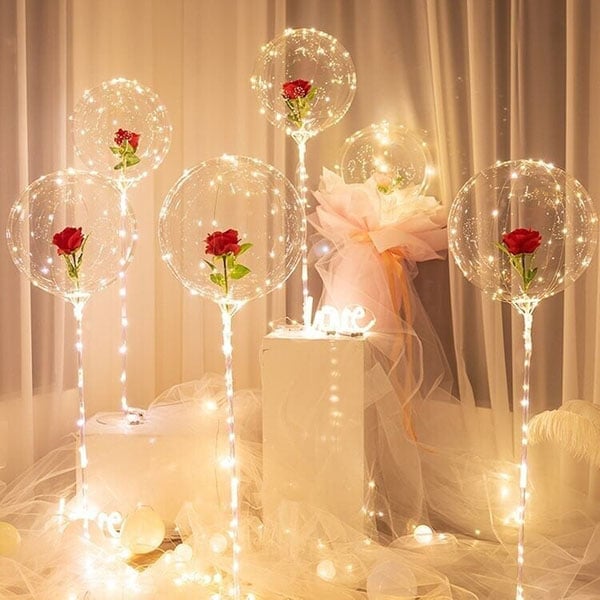 🔥Last Day Promotion 48% OFF-🎁-LED Luminous Balloon Rose Bouquet💕