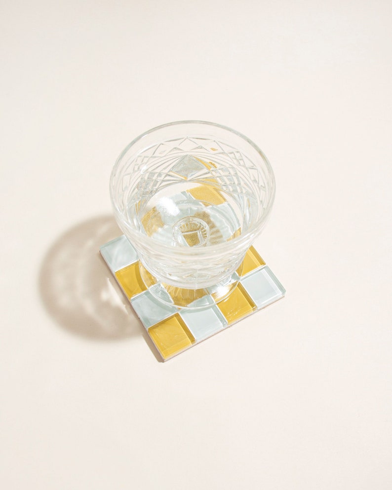 Glass Tile Coaster | Handmade Drink Coaster, Buy 3 Get 1 Free