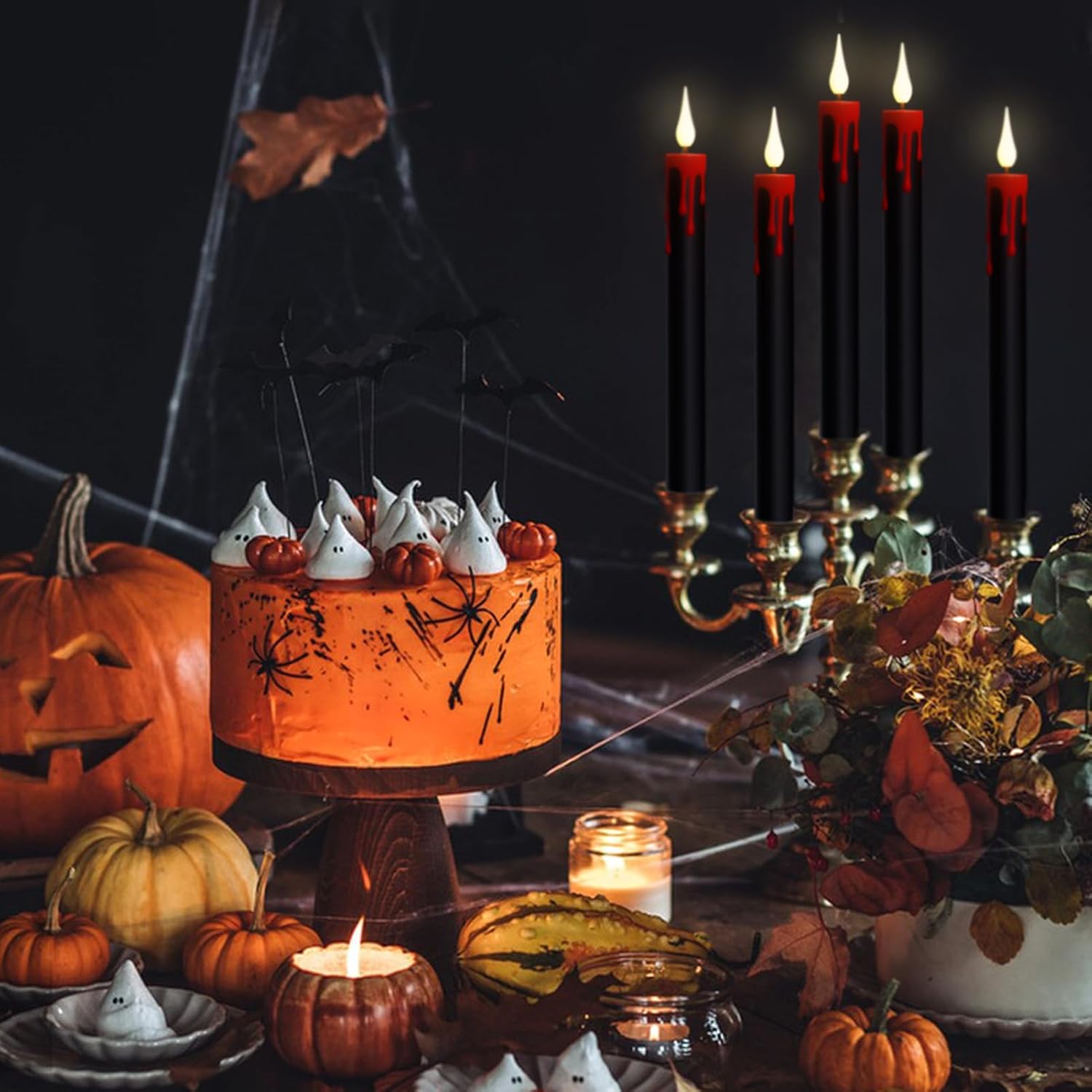🔥Last Day Promotion 50% OFF🔥6-Piece Halloween Electronic Candle Set