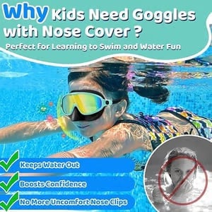 🎁TikTok Last Day Sale - 70% OFF🏊‍♀️HD children's large frame waterproof and anti-fog swimming goggles✨Buy 2 Get Free Shipping