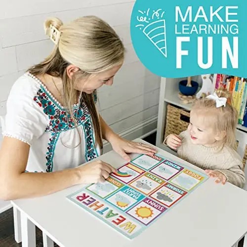 16-Pack Vibrant Educational Posters for Classroom & Homeschool