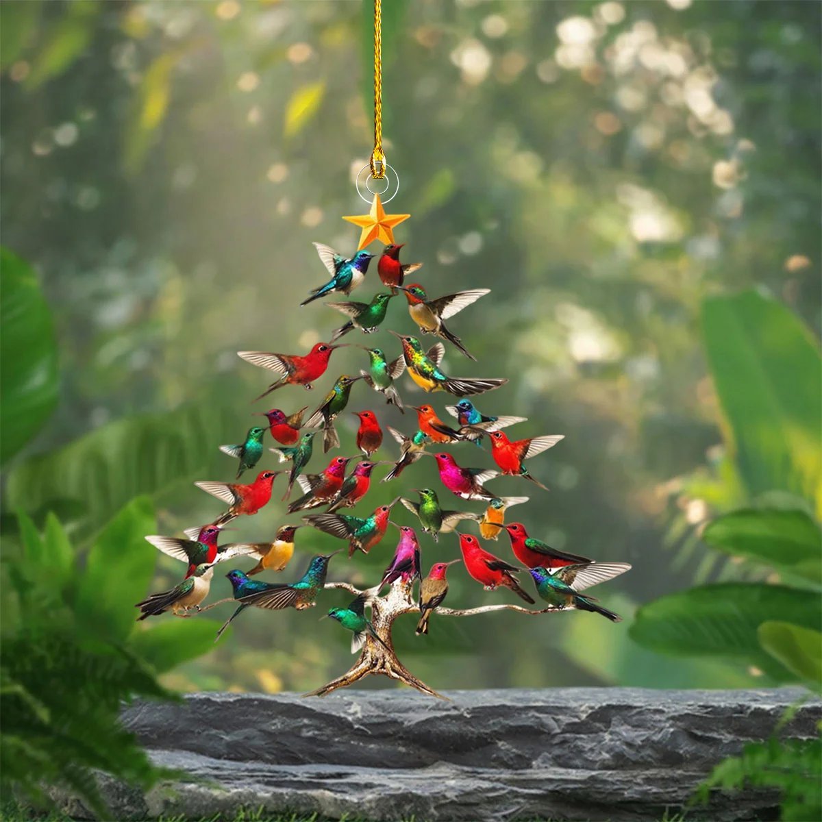 🔥🐦🎄Hummingbird Christmas Ornament✨