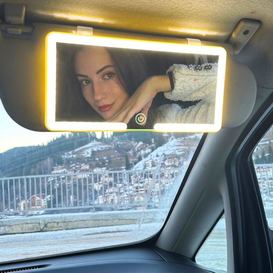 TikTok Last Day Promotion -60% OFF🎉Car Sun Visor LED Makeup Mirror