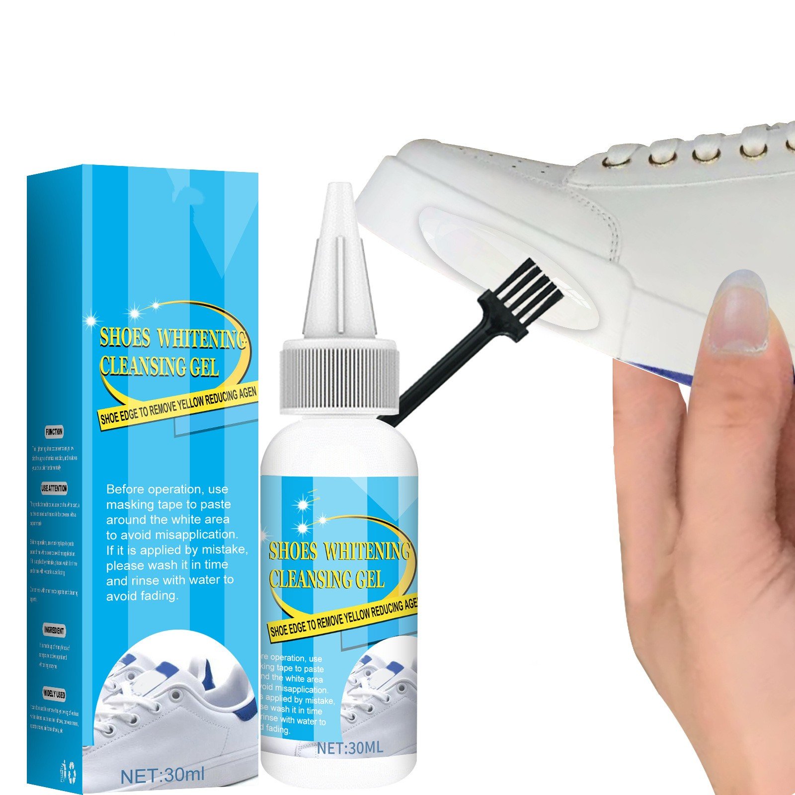 Tiktok Summer Sale🎉Shoe Whitening Cleaning Gel-✨Keep your white sneakers shining