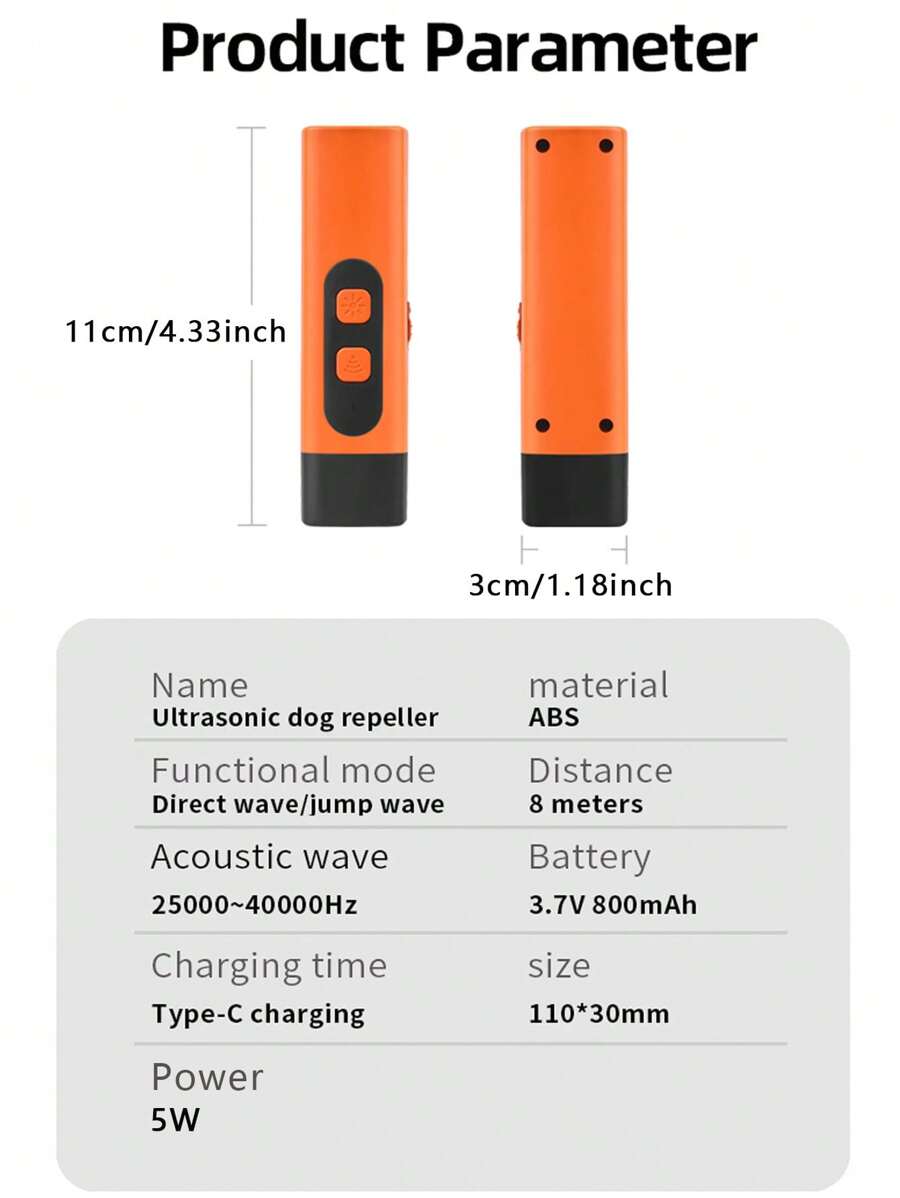 🎁TikTok Last Day Sale - 70% OFF🎉Ultrasonic Dog Bark Deterrent Device – Humane & Effective Dog Repeller