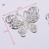 Metal hollowed-out iron flower leaf butterfly silver handcrafted ancient style costume, bridal headwear for girls, ethnic style, lamp decoration1