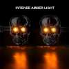 🏍️2025 Halloween Pre-Sale💥Skull Head LED Amber Turn Signal Indicator Light