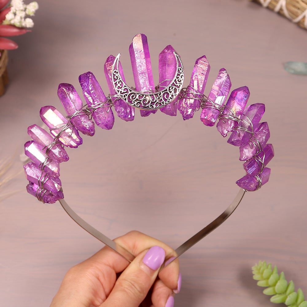 🎁2023-Christmas Hot Sale-HANDMADE NATURAL CRYSTAL CROWN