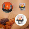 👻Halloween 🔥spooky bonfire flashing night light