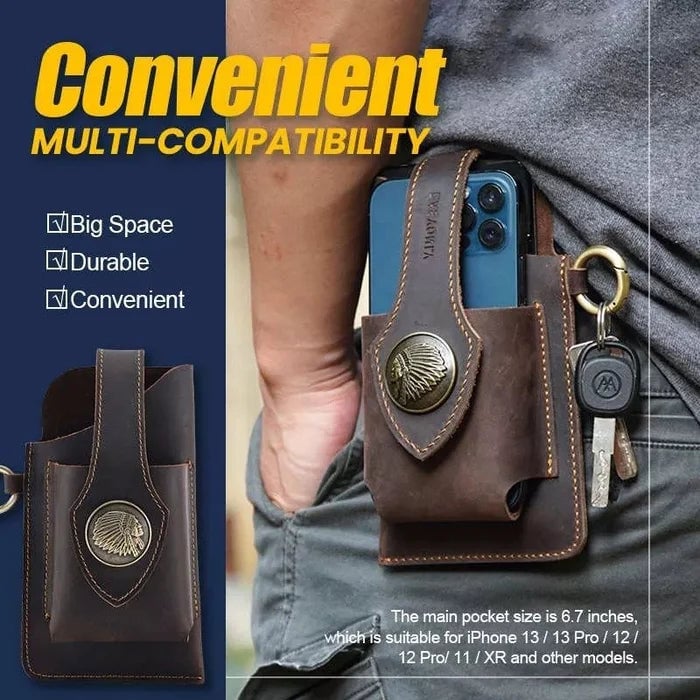 (🔥HOT SALE - SAVE 49% OFF) Multifunctional Leather Mobile Phone Bag-BUY 2 FREE SHIPPING