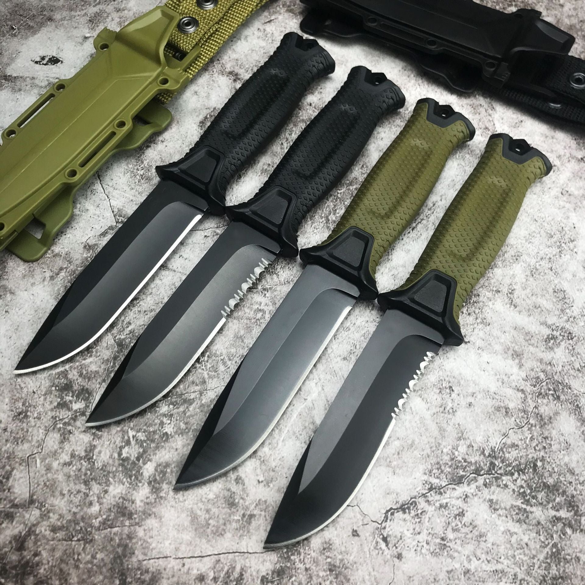 ⚔️ Outdoor Tactical Knife – High-Rigidity Survival & Utility Blade