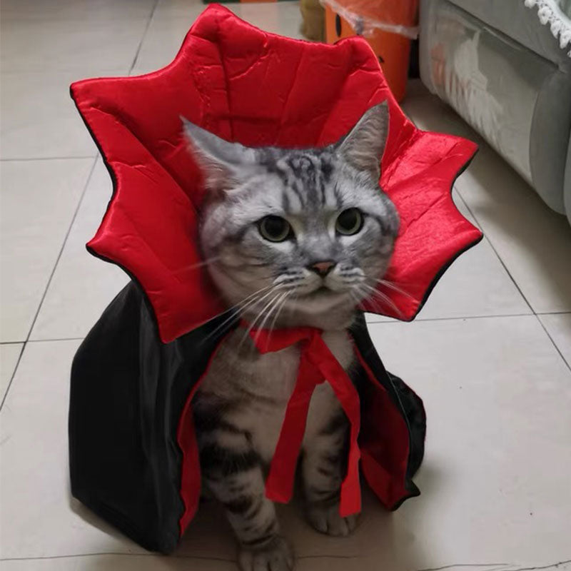 <strong>🎃Halloween Special 50% OFF</strong> 🦇Halloween Pet Cape Costumes Cosplay Vampire Cloak