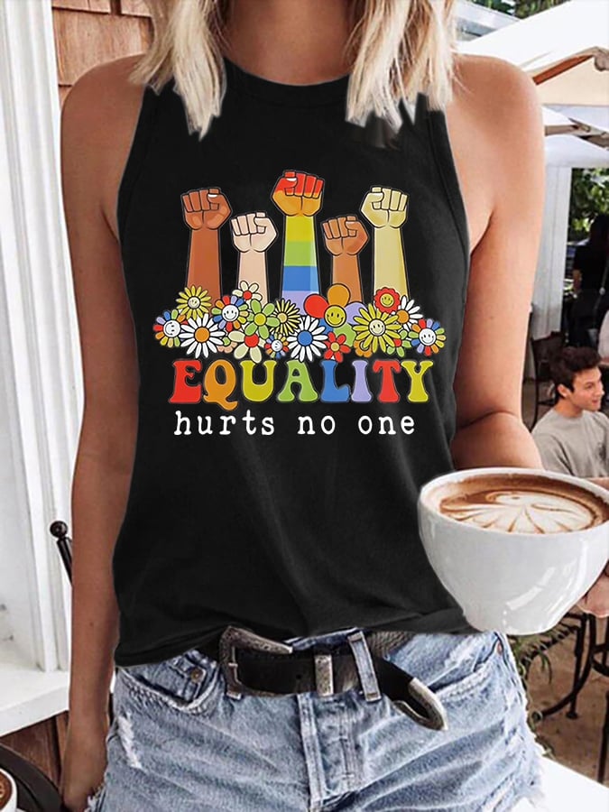 Women's Equality Hurts No One Print Tank Top