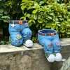 Uniquely Crafted Denim Flower Pots