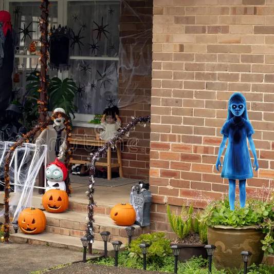 ⏰LAST DAY SALE 50% OFF🔥Halloween Haunted Twin Ghost Ground Stakes