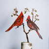 🔥Metal Hand Painted Cardinals on Flowering Dogwood Garden Art-𝗕𝗨𝗬 𝟯 𝗚𝗘𝗧 𝗘𝗫𝗧𝗥𝗔 𝟭𝟬% 𝗢𝗙𝗙