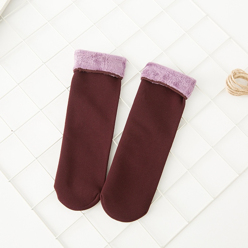 (🎅EARLY XMAS SALE - 50% OFF) Winter Wool Cotton Velvet Warm Socks, Buy 8 Free shipping