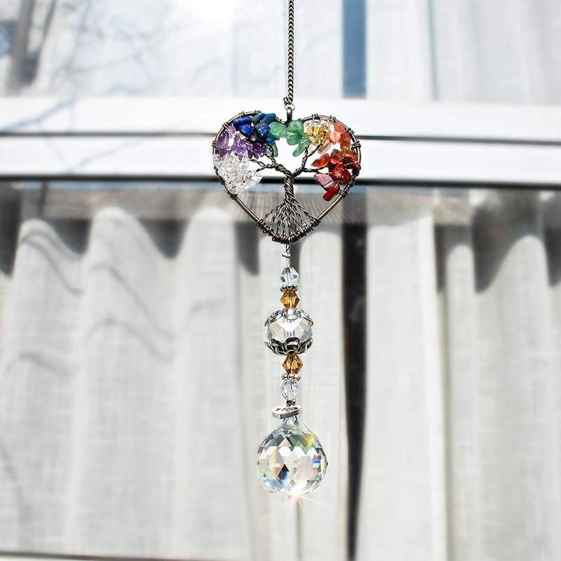 🔥Last Day Sale - 60% OFF🎁Crystal Wind Chime Tree Of Life Suncatcher⚡Buy 2 Get Free Shipping