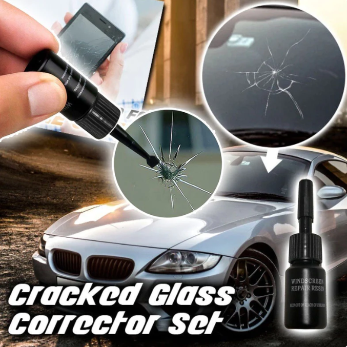 (🔥Last Day Promotion - 70% OFF) Cracks Gone Glass Repair Kit (2024 New Formula), BUY 3 GET 4 FREE & FREE SHIPPING