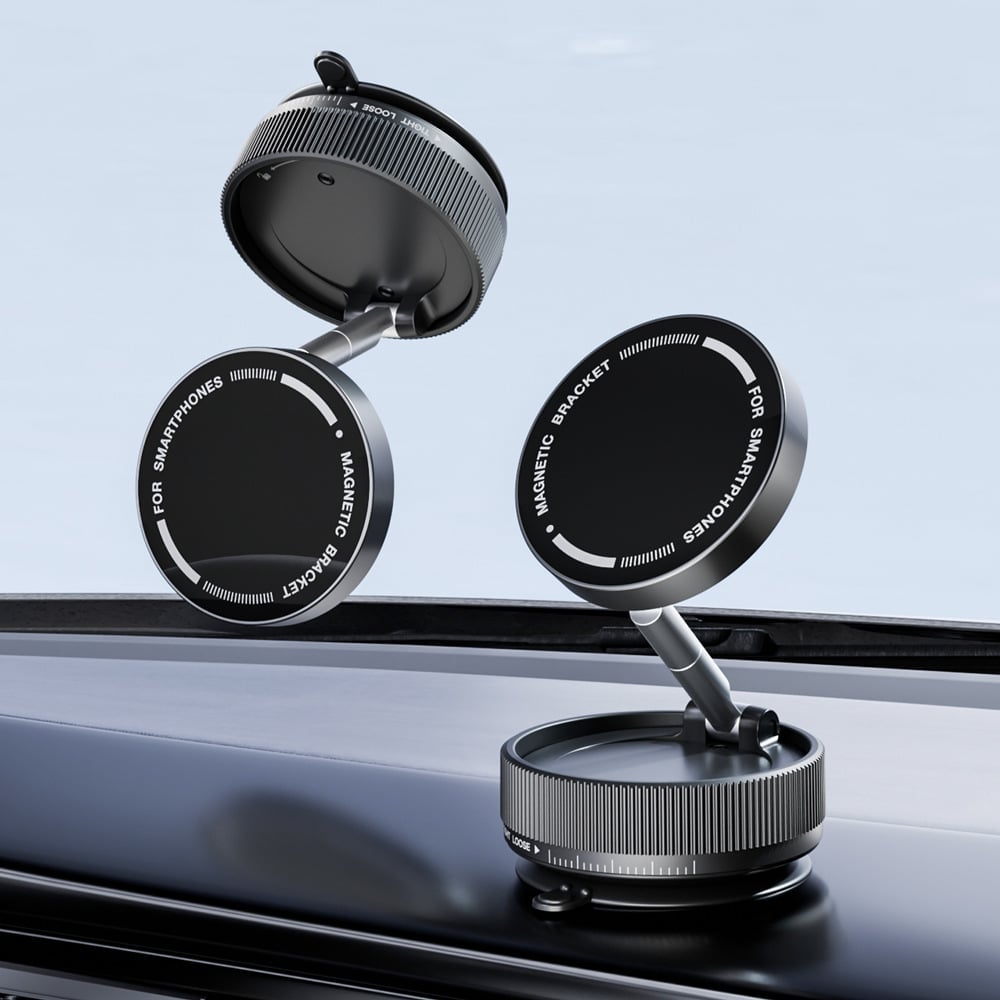 🎁TikTok Last Day Sale - 70% OFF🚗📱Magnetic Phone Mount, Suction Car Phone Holder, Vacuum Phone Mount with One-Step Lock