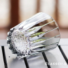 Light Gray Star Edo Kiriko Whiskey Glass