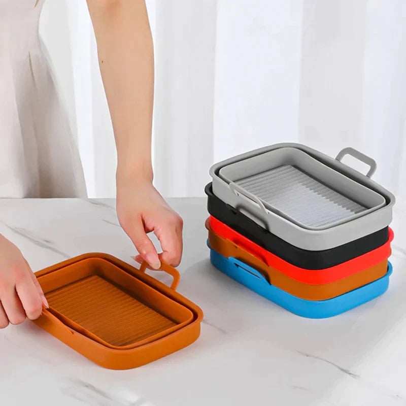 🔥Last Day Promotion 70% OFF🔥Foldable Air Fryer Silicone Baking Tray