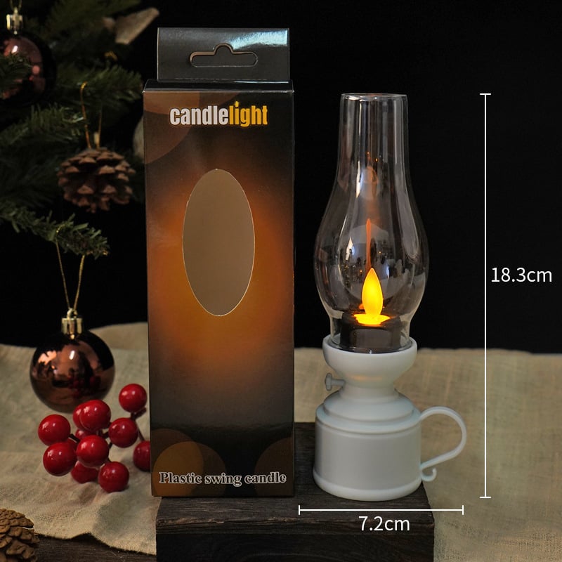 (🔥Last Day Promotions - 49% OFF)✨🕯️LED Vintage Kerosene Lamp Electronic Swing Candle