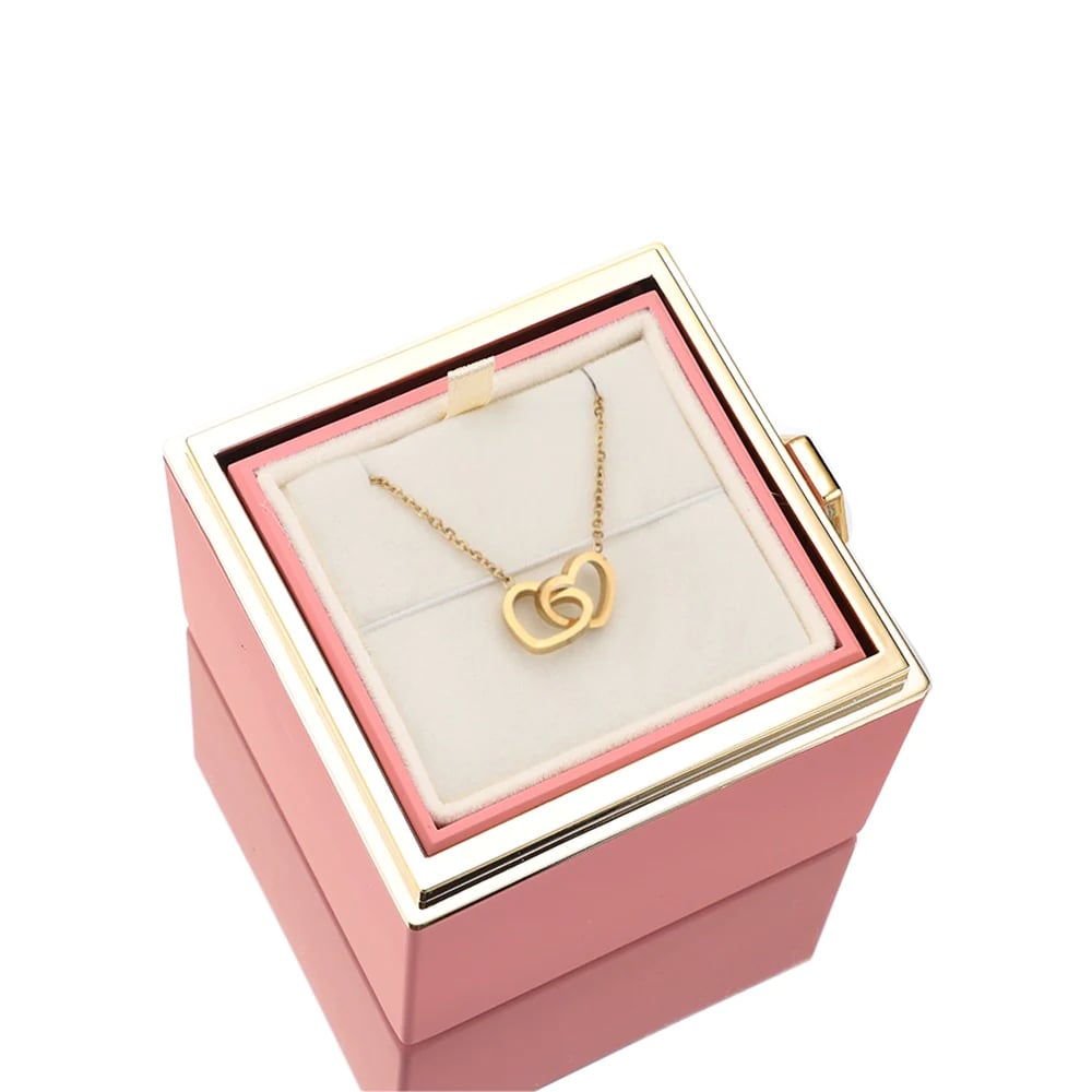 🔥Last Day Promotion 70% OFF-🌹-Eternal Rose Box - With Love Necklace & Real Rose